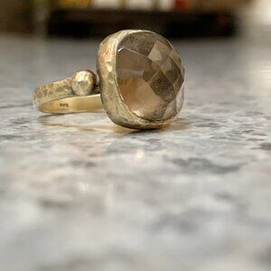 Semiprecious Smokey Gemstone Ring ✨